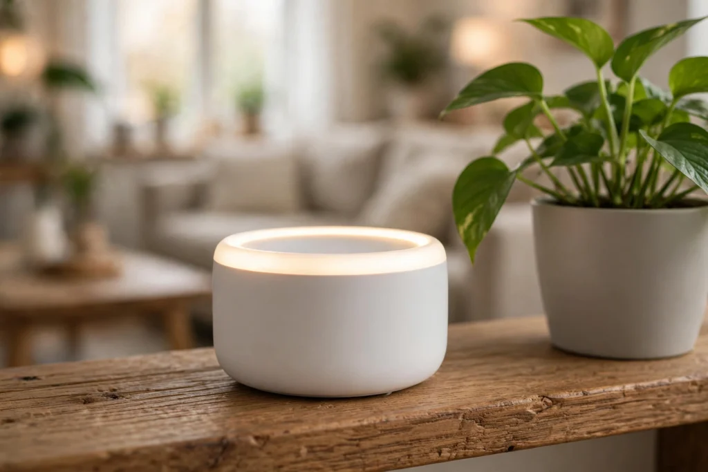 Smart home devices connected by a wireless mesh network